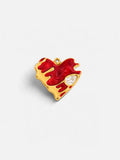 Red Crystal Heart Charm