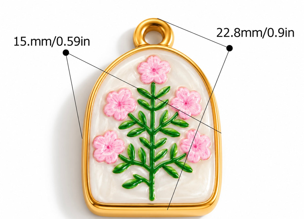 Pink Blossom Charm